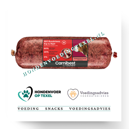 Carnibest  Bio Rund Kip Rijst  16 x 500 gram