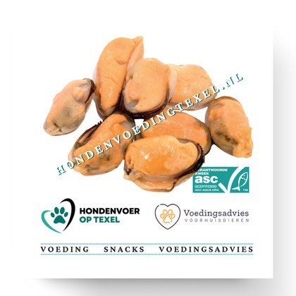 Gekookte mosselen zonder schelp  100 gram
