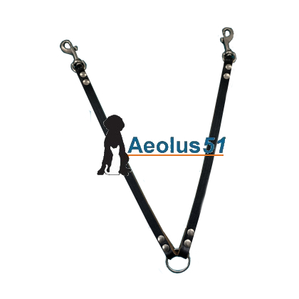 Koppelstuk leer 68 cmx 10 mm
