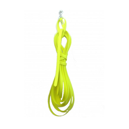 Lange lijn Biothane neongeel 5 m x 16 mm