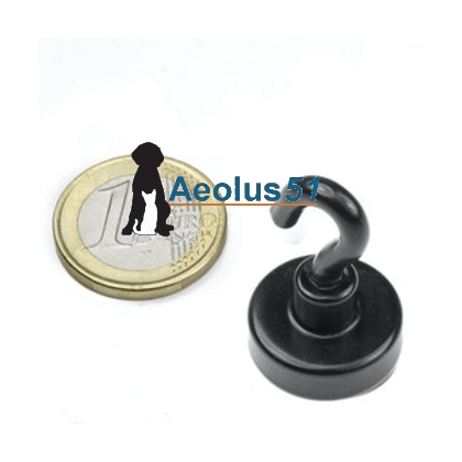 Magneet met/zonder haak nikkel