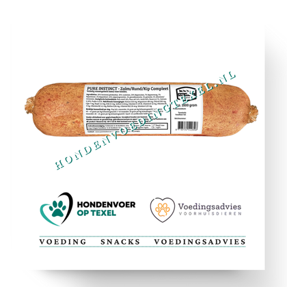 Pure instinct zalm rund kip compleet 1 kg