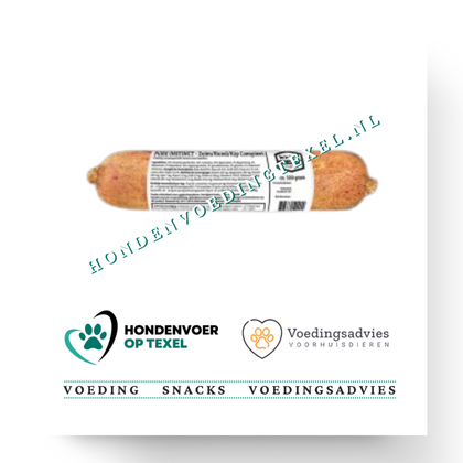 Pure instinct zalm rund kip compleet 500 gr