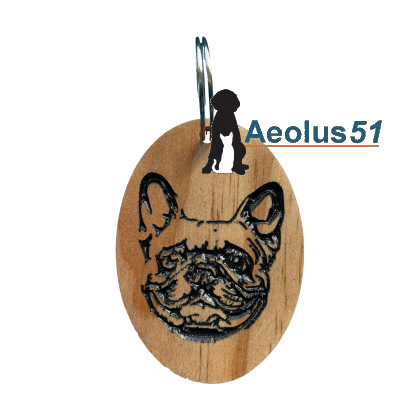 Sleutelhanger Franse bulldog