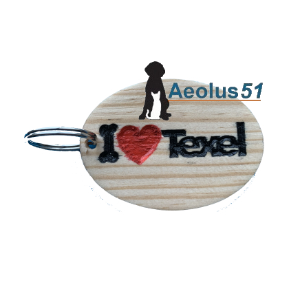 Sleutelhanger I ♥ Texel