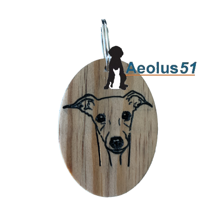 Sleutelhanger Italiaans windhondje