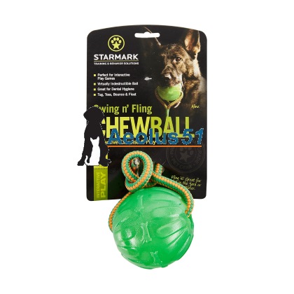 Starmark Chewball met touw 7 cm