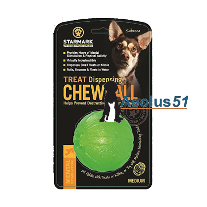 Starmark Treat dispensing chewball 7 cm