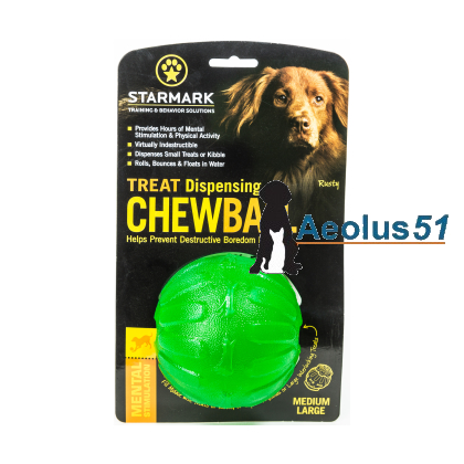 Starmark Treat dispensing chewball 9 cm
