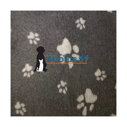 Vetbed 2-kleur 100 x 75 cm antraciet met pootjes grijs