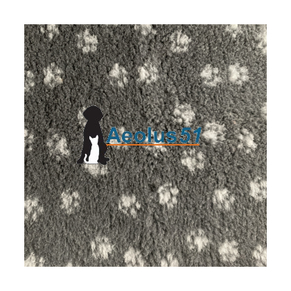 Vetbed 2-kleur 100 x 75 cm antraciet met pootjes