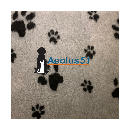 Vetbed 2-kleur 100 x 75 cm grijs met pootjes zwart