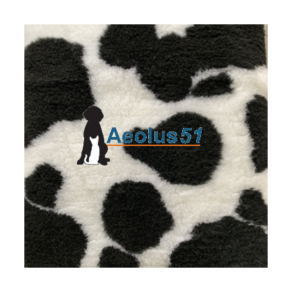 Vetbed 2-kleur 100 x 75 cm zwartbonte koe