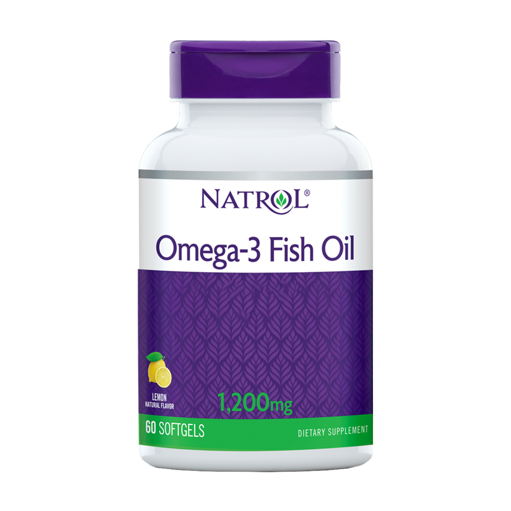 Natrol Omega-3 Fiskolja Citron 1.200 mg (60 softgels)