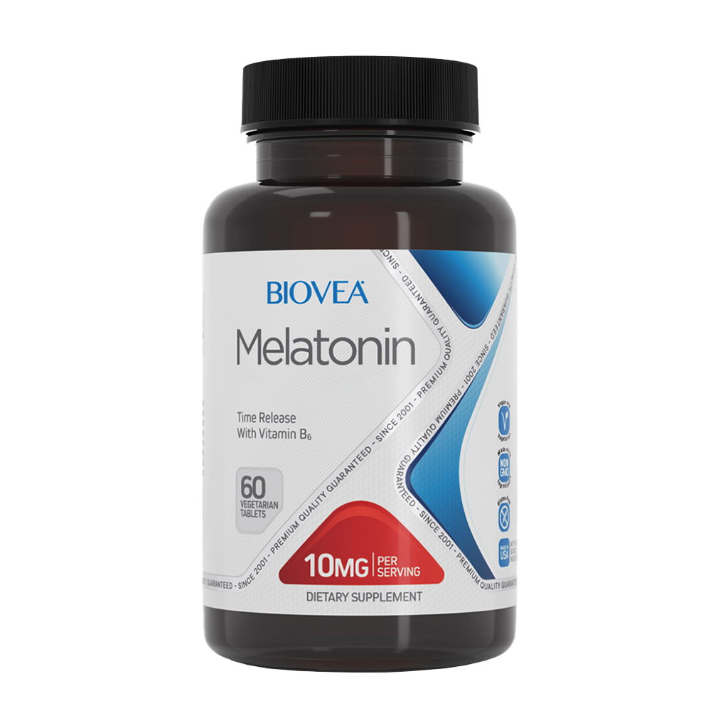 Biovea Melatonin 10 mg tidsinställd frisättning (60 tabletter)