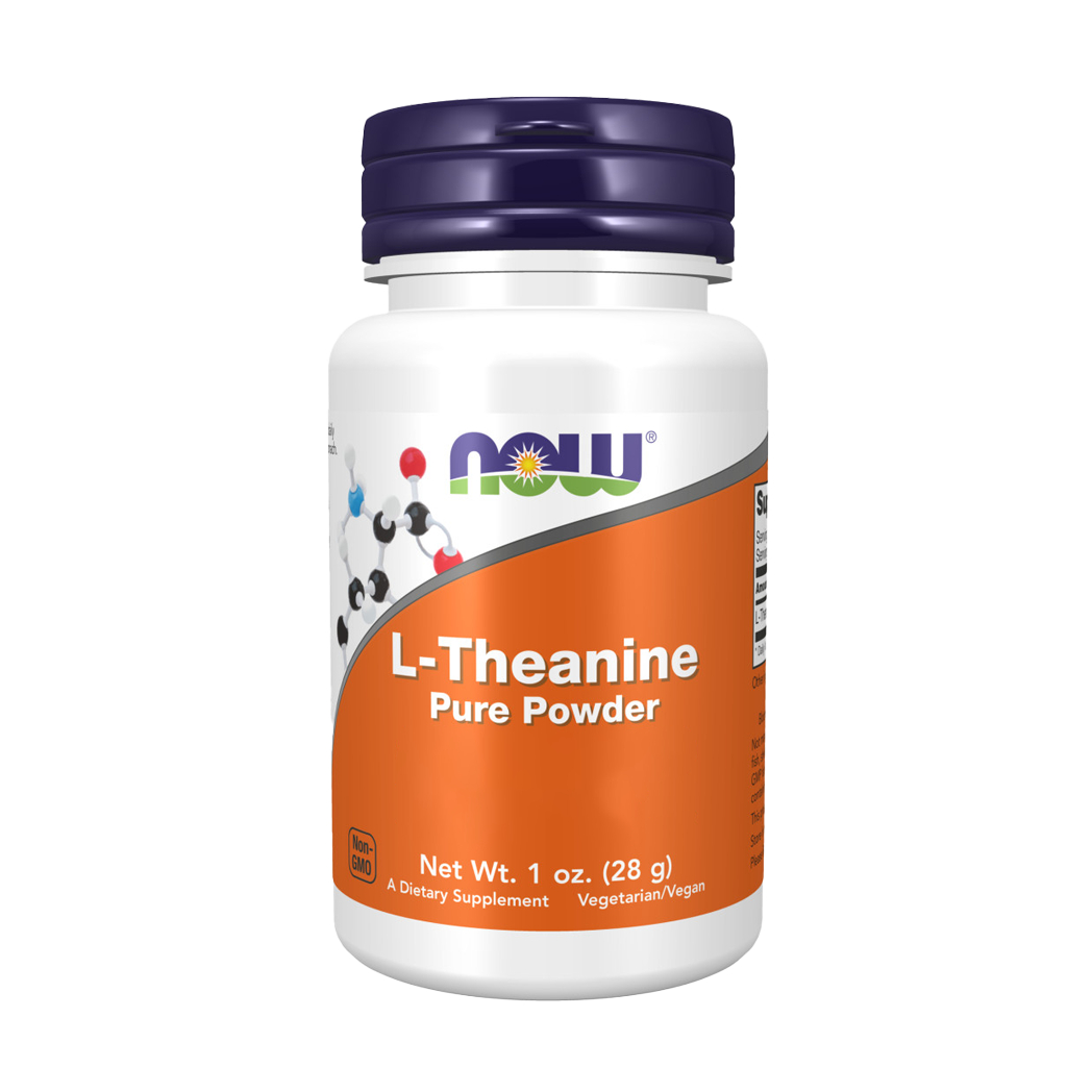 NOW Foods L-Theanin Pulver (28 gram)