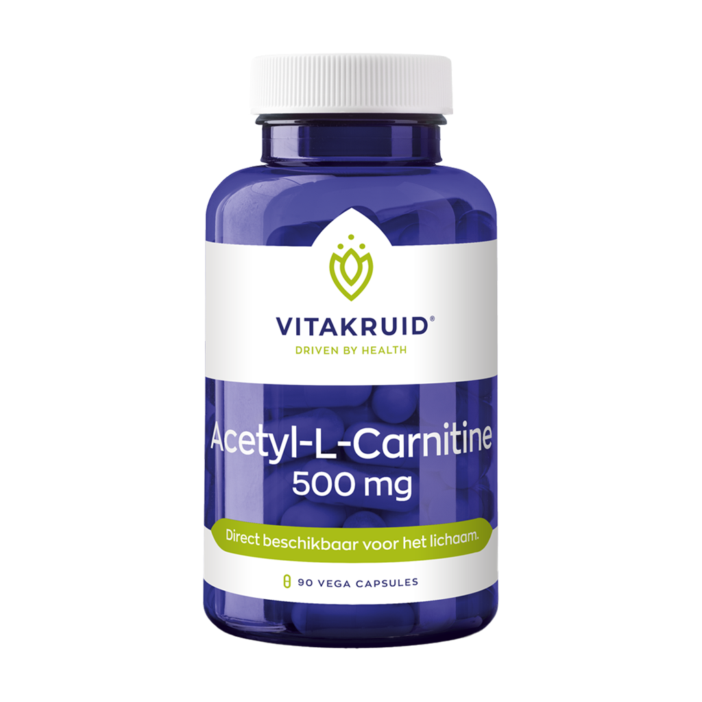 Vitakruid Acetyl-L-karnitin 500 mg (90 kapslar)