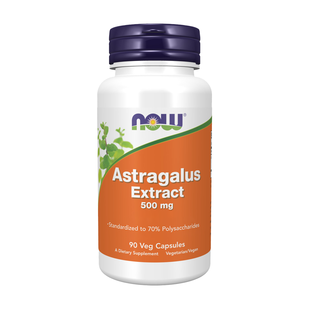 NOW Foods Astragalus extrakt 500 mg (90 vegetariana kapslar)