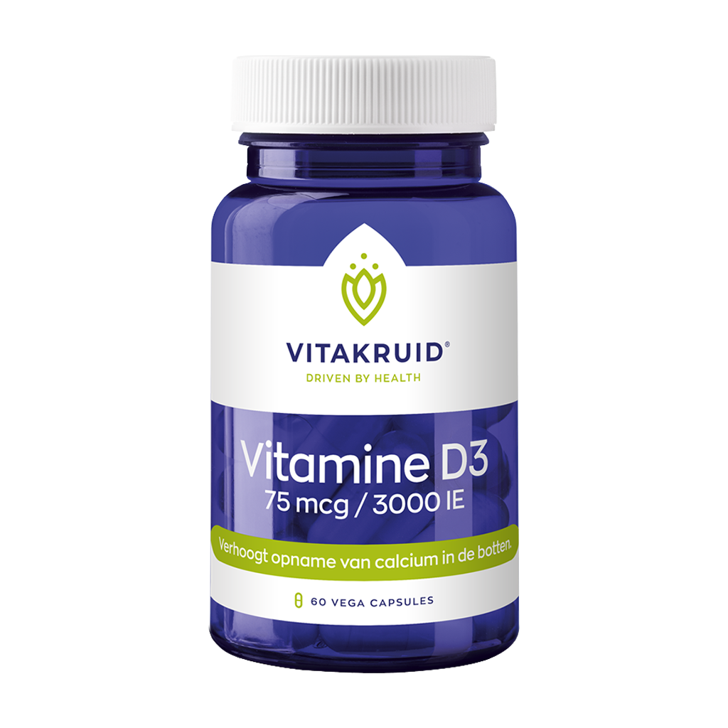 Vitakruid Vitamin D3 75 mcg / 3000 IE (60 kapslar)