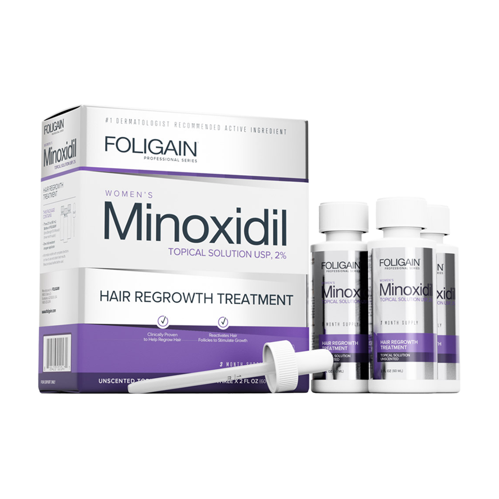 FOLIGAIN Minoxidil 2% hårväxtbehandling för kvinnor (180 ml)