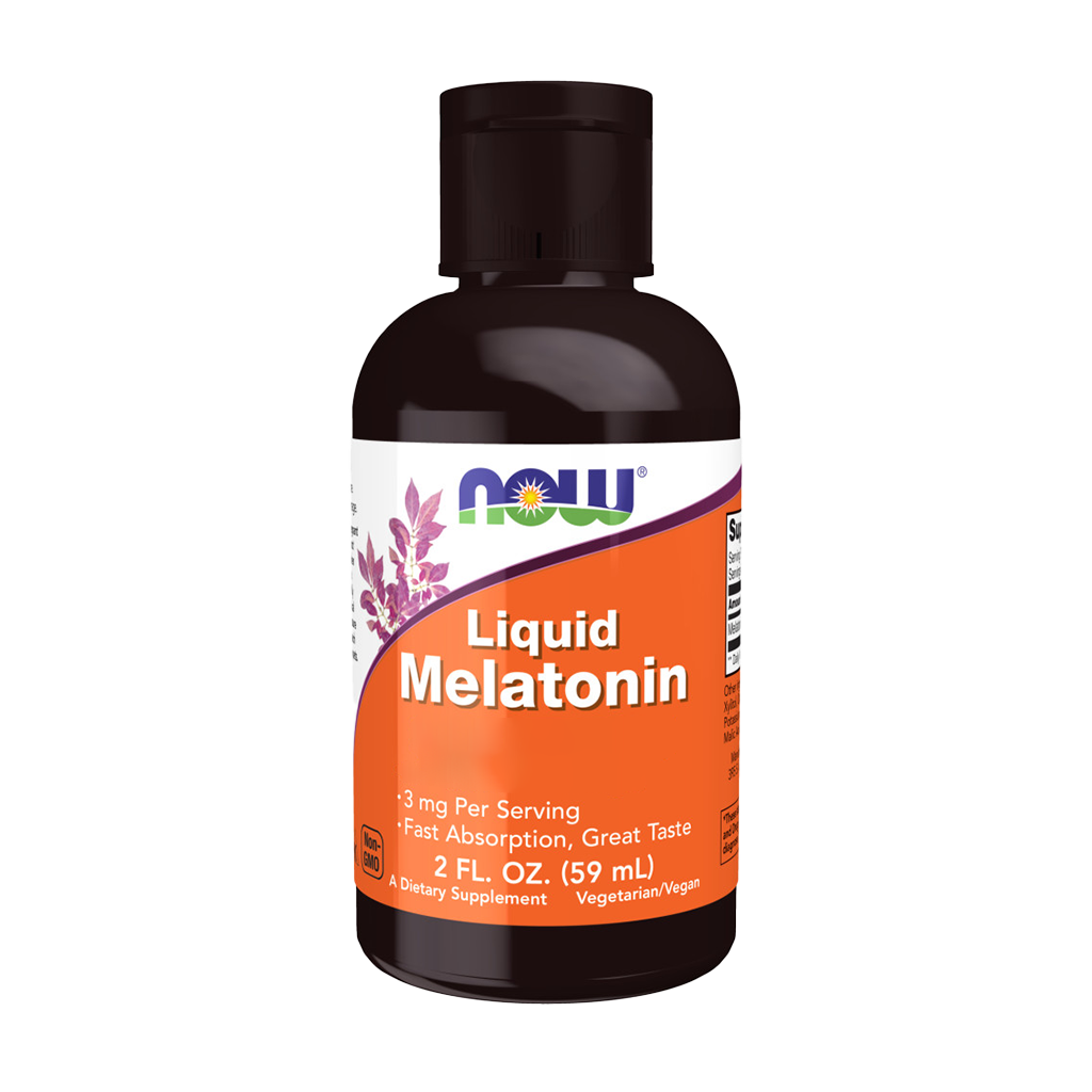 NOW Foods Flytande melatonin 3 mg (59 ml)