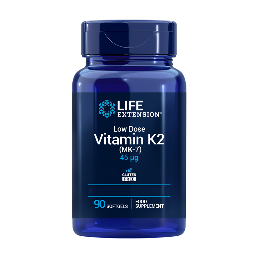 K2-vitamin i lav dosis (90 softgels)