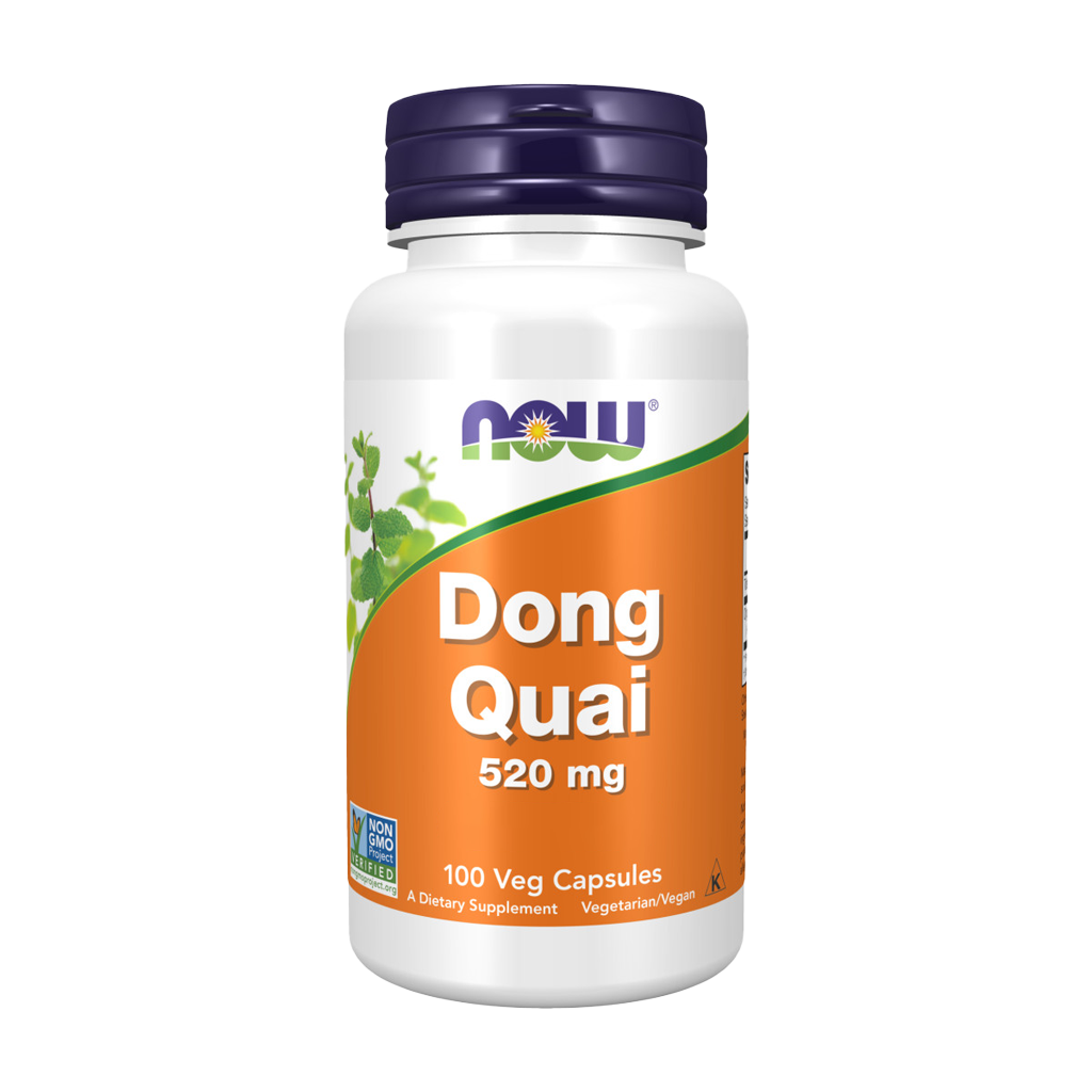 NOW Foods Dong Quai 520 mg (100 vegetariska kapslar)