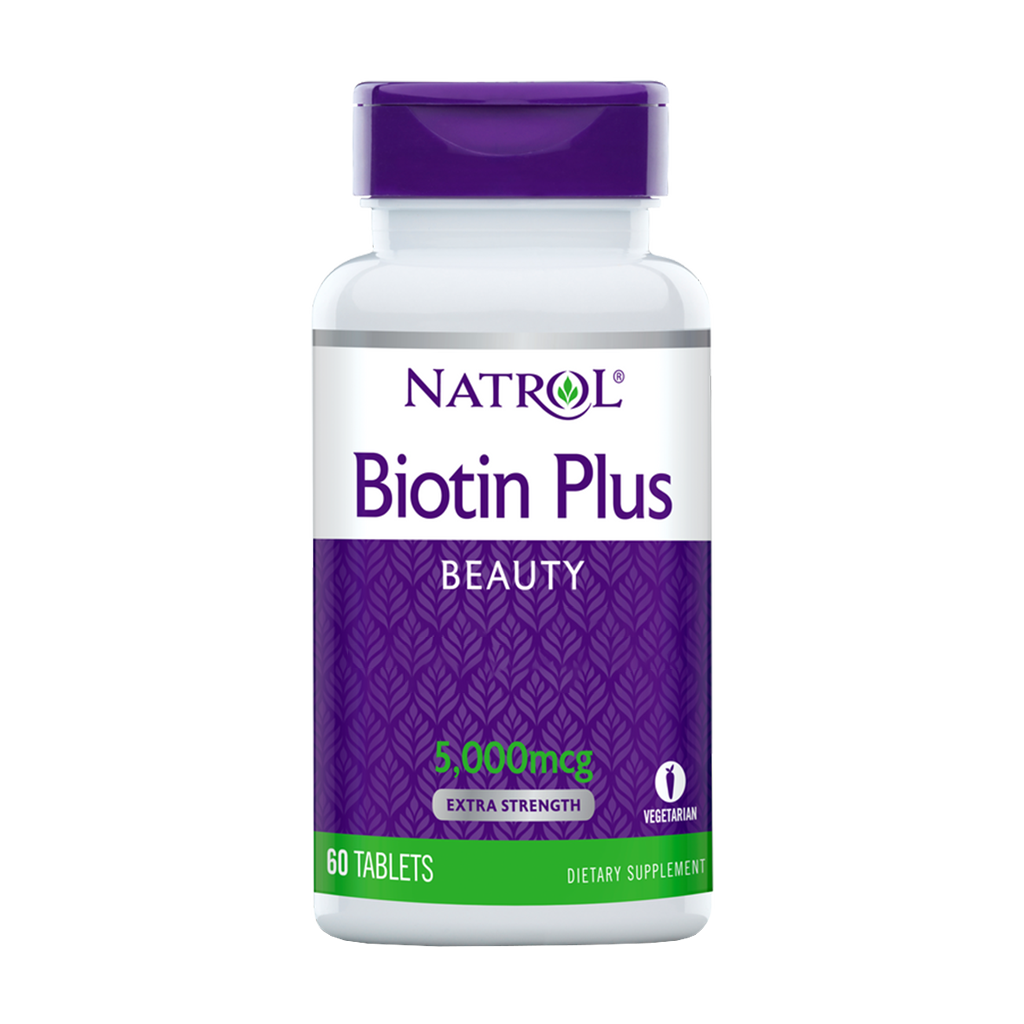 Natrol Biotin Plus 5 000 mcg (60 tabletter)