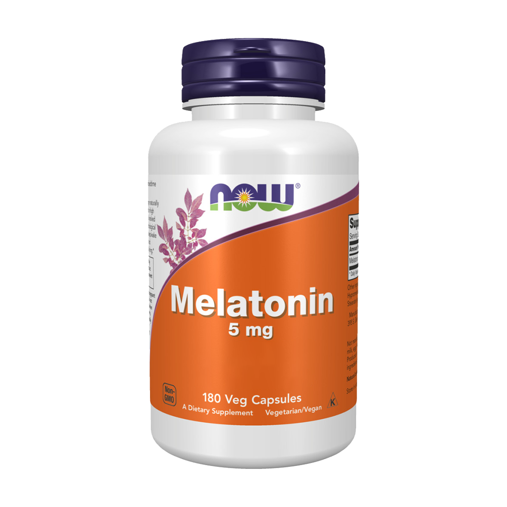 NOW Foods Melatonin 5 mg (180 kapslar)