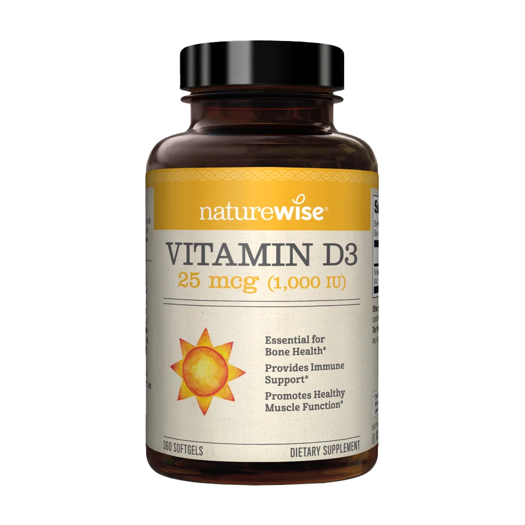 NatureWise Vitamin D3 1 000 IE - 25 mcg (30 softgels)