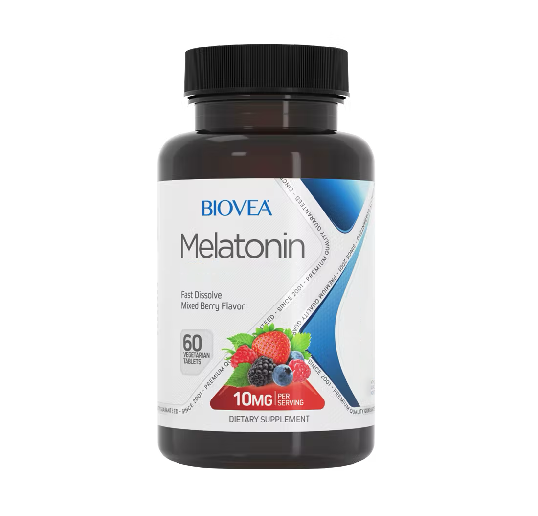 Biovea Melatonin 10mg Blandad bärsmak (60 tabletter)
