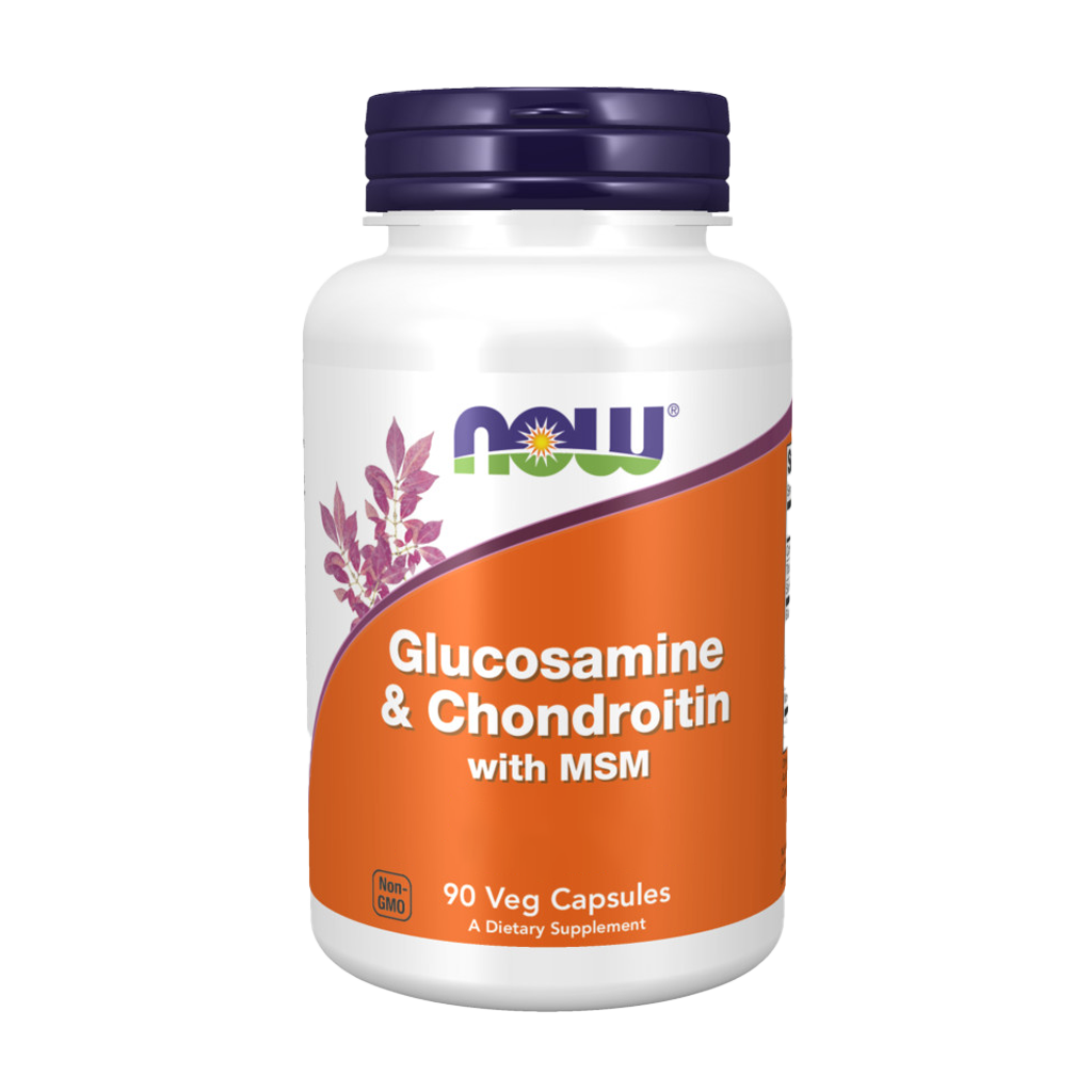 NOW Foods Glucosamin & Chondroitin med MSM-kapslar