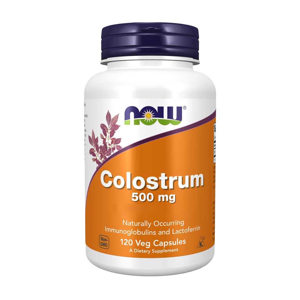 NOW Foods Kolostrum 500 mg Lactoferrin (120 kapslar)