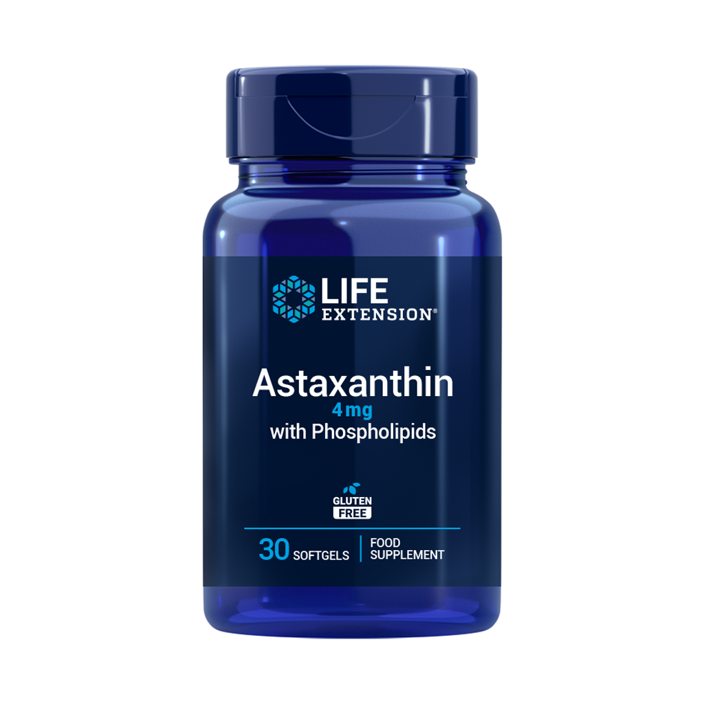 Life Extension Astaxantin med fosfolipider 4 mg, EU (30 mjukkapslar)
