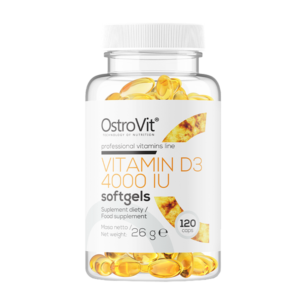 OstroVit Vitamin D3 4000 IU (120 kapslar)