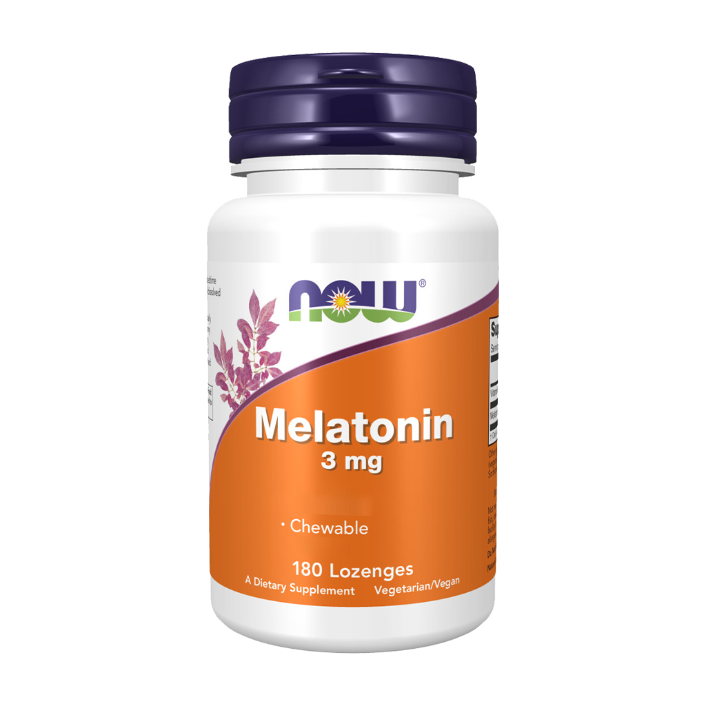 NOW Foods Melatonin 3 mg sugtabletter