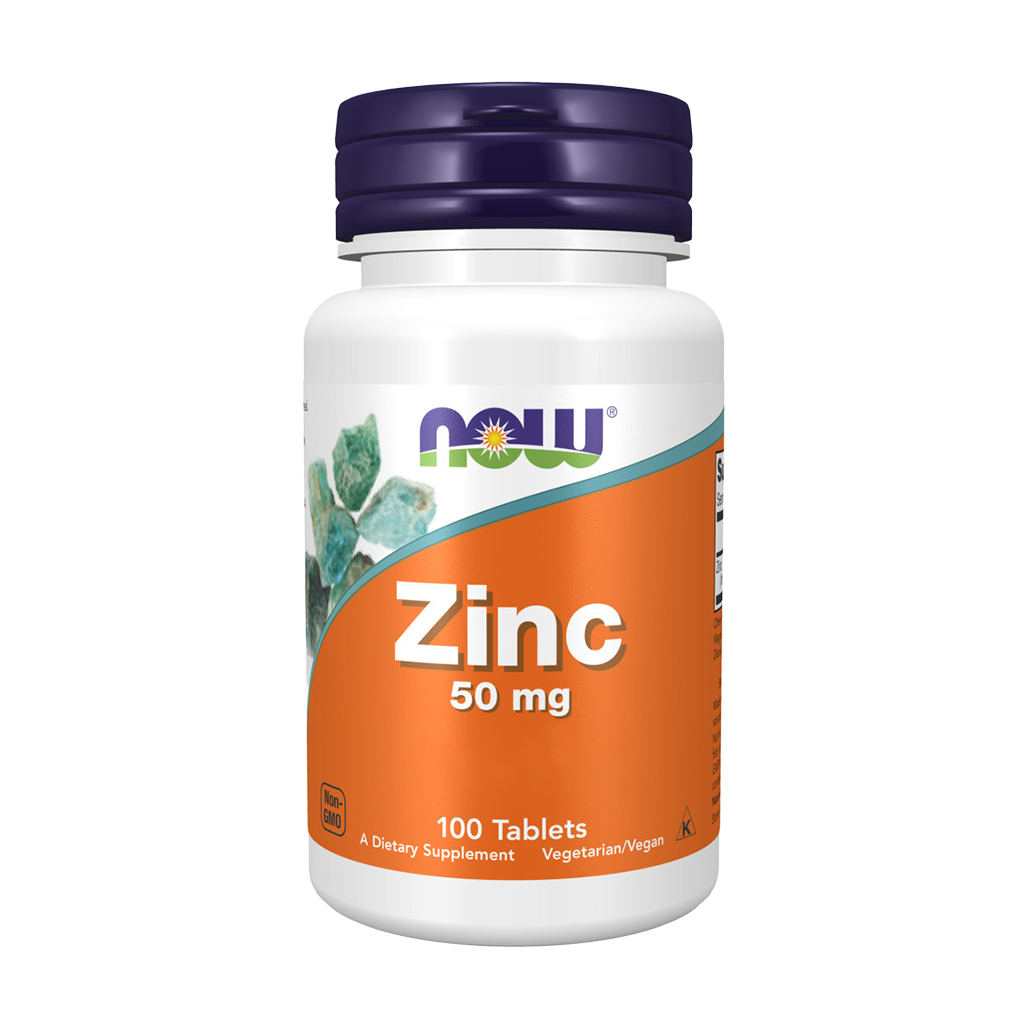 NOW Foods Zink 50mg tabletter