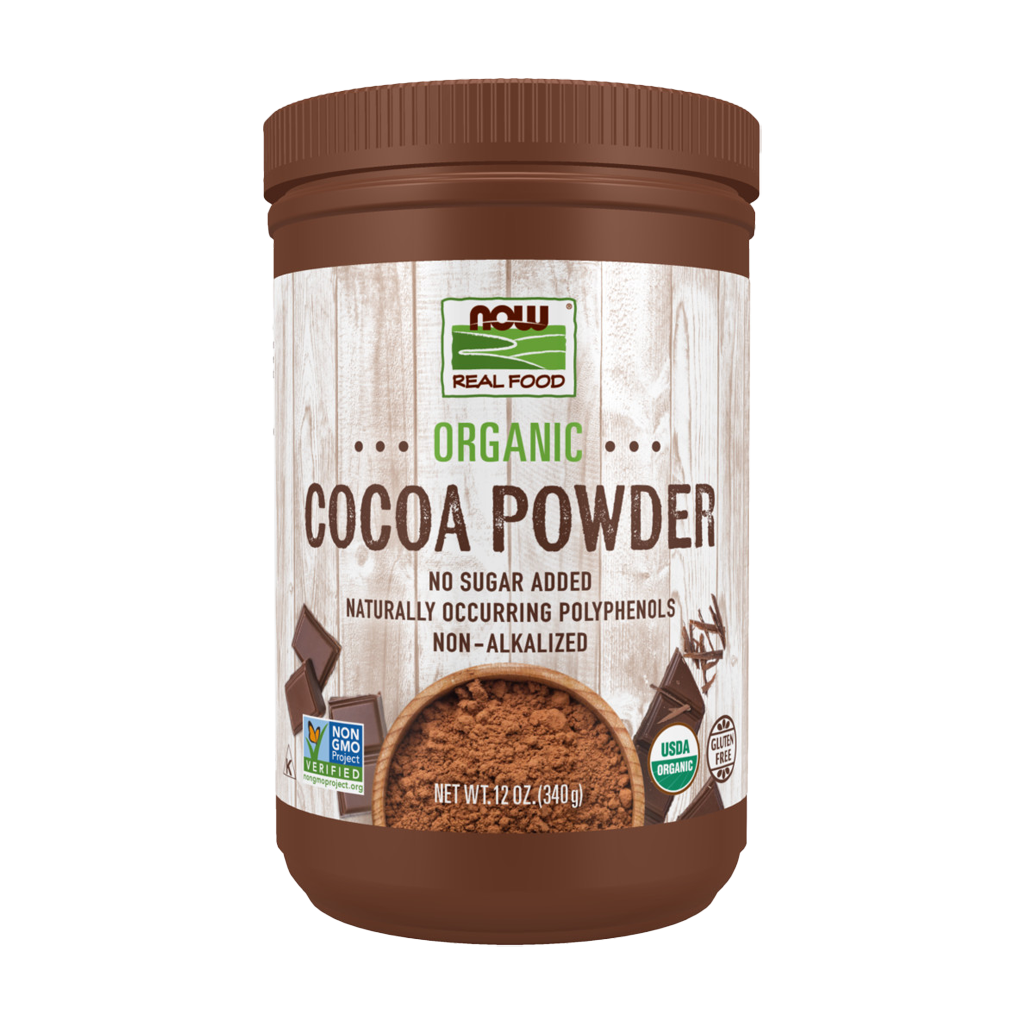 NOW Foods Ekologiskt kakaopulver (340 g)