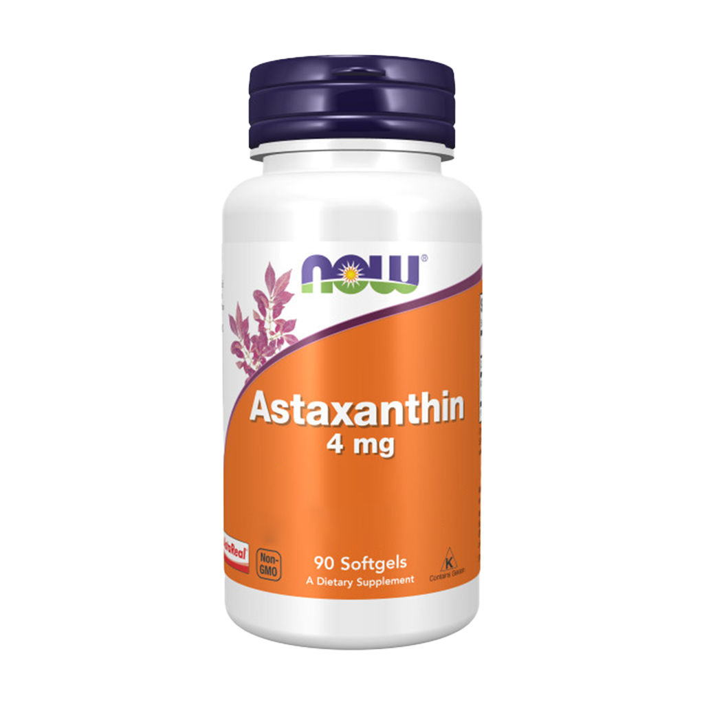 NOW Foods Astaxanthin 4 mg (60 mjukkapslar)