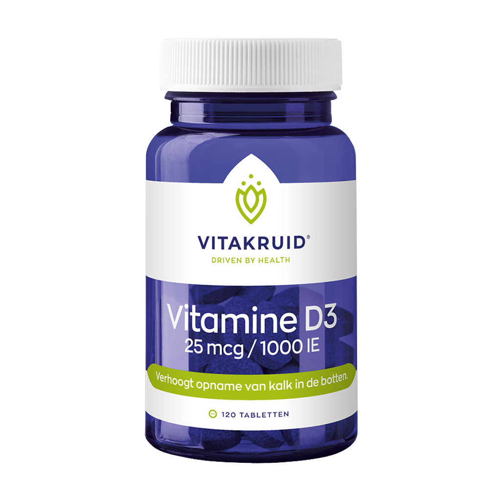 Vitakruid Vitamin D3 25 mcg / 1000 IE (120 tabletter)