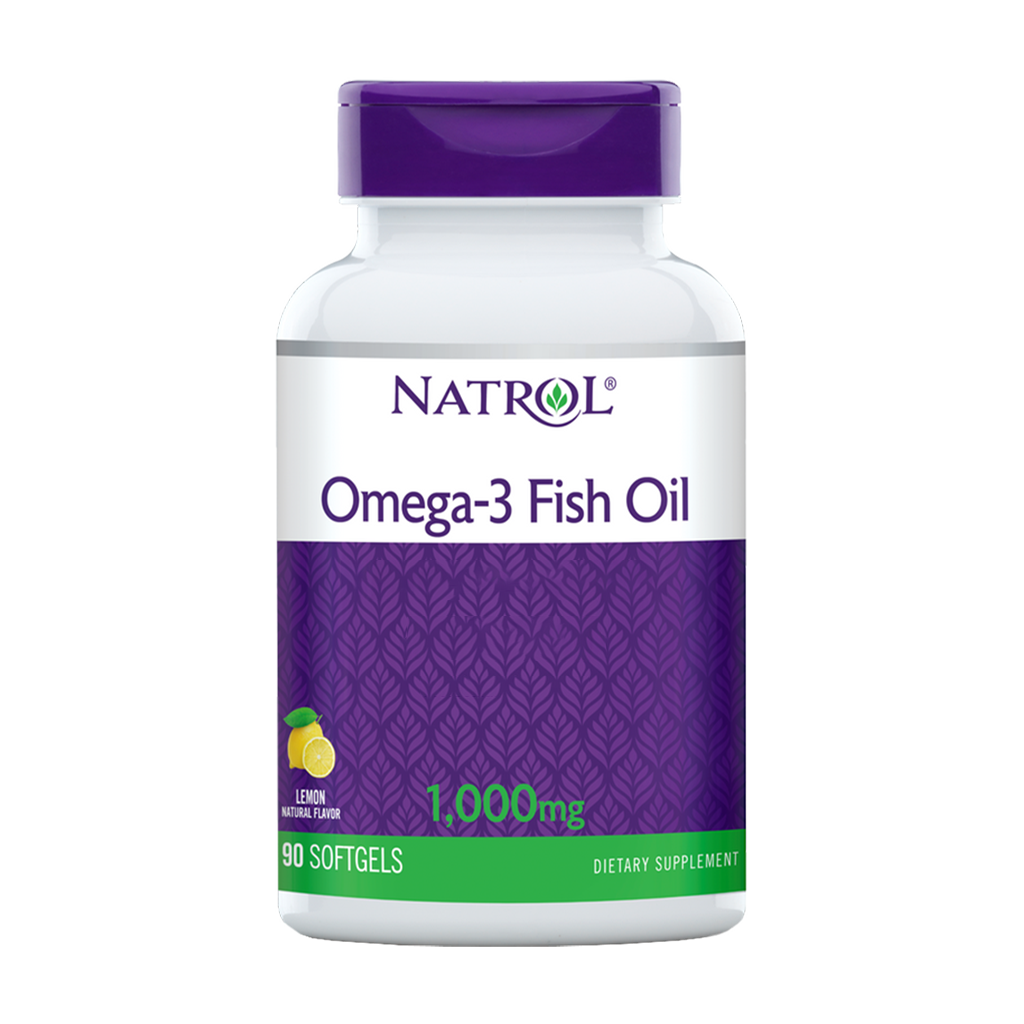 Natrol Omega-3 fiskolja citron 1.000 mg