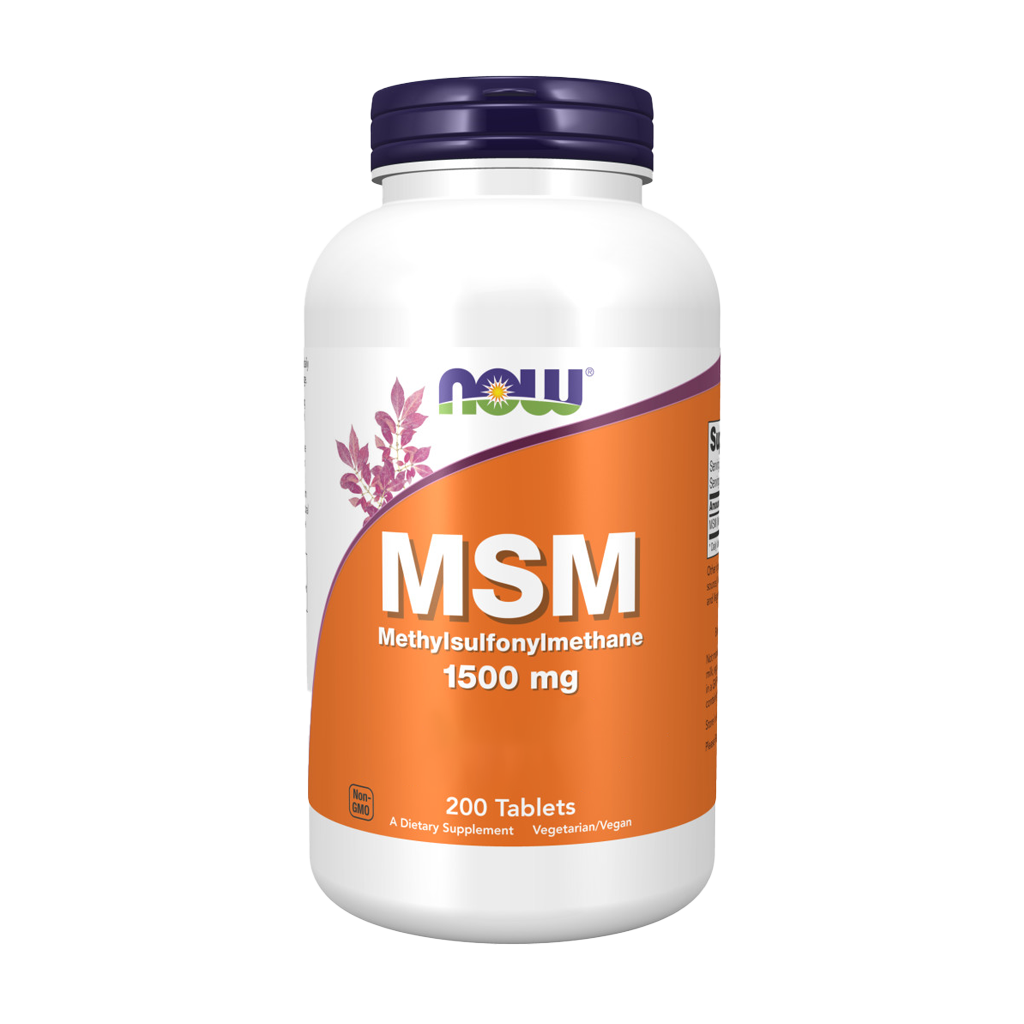 NOW Foods MSM 1500 mg (200 tabletter)