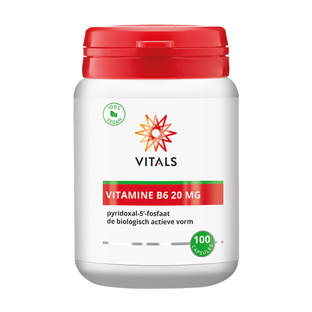 Vitals Vitamin B6 20 mg (pyridoxal-5'-fosfat) (100 kapslar)