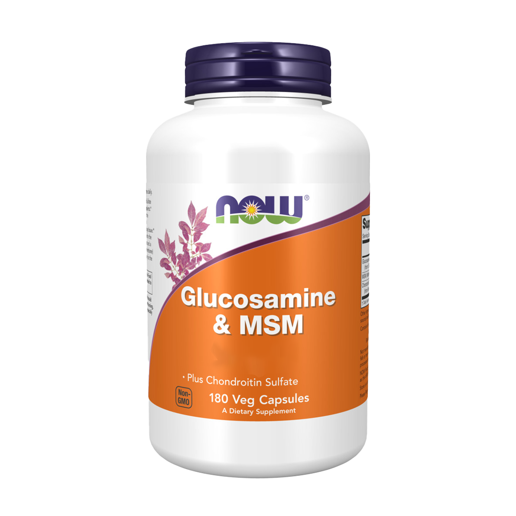 NOW Foods Glucosamin & MSM-kapslar