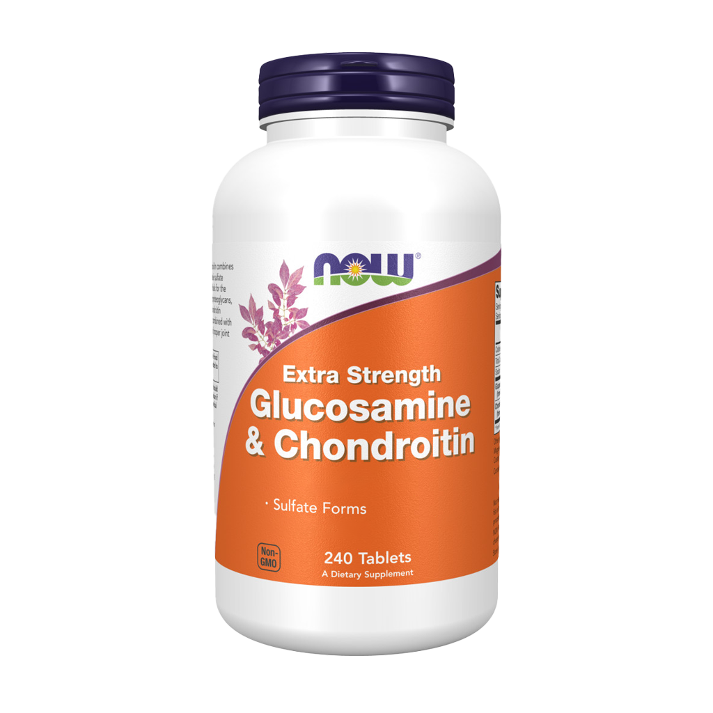 NOW Foods Glucosamin & Chondroitin Extra Styrka tabletter