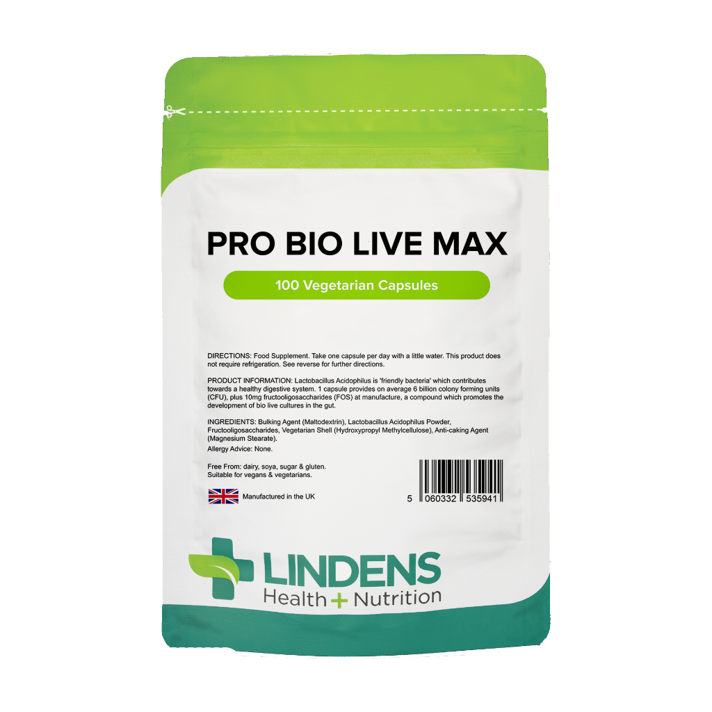 Lindens Probiotika Pro Bio Live Max 6 miljarder CFU (100 kapslar)