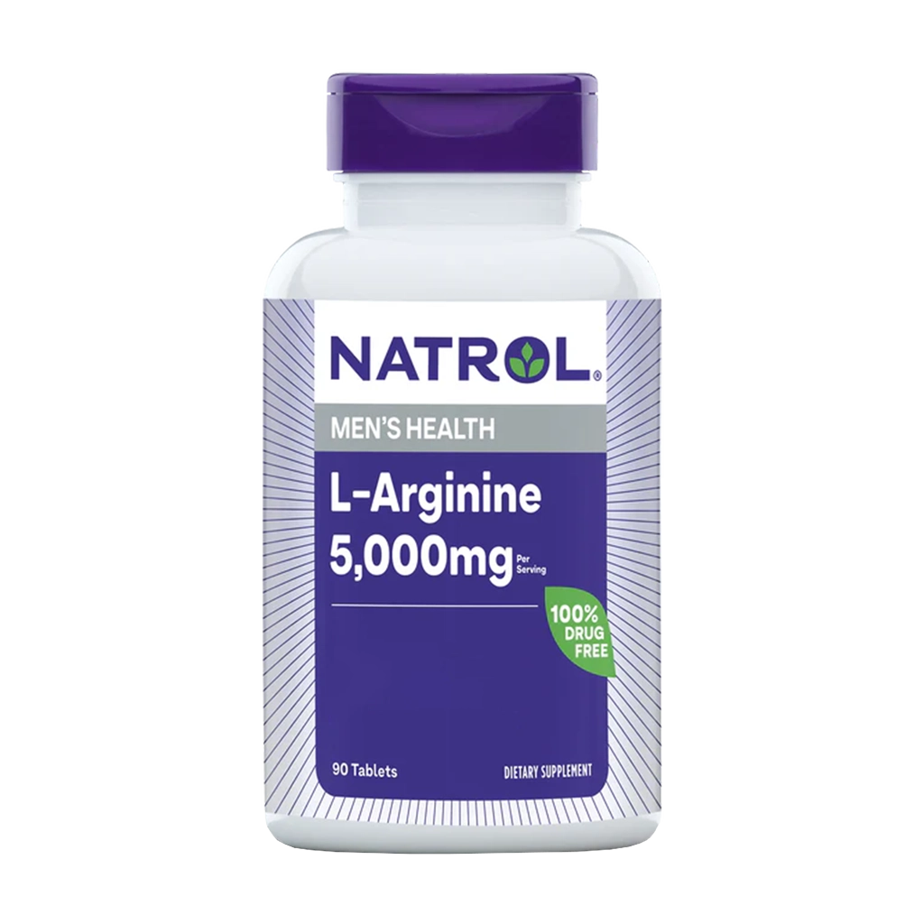 Natrol L-Arginin Extra Styrka 5.000 mg (90 tabletter)