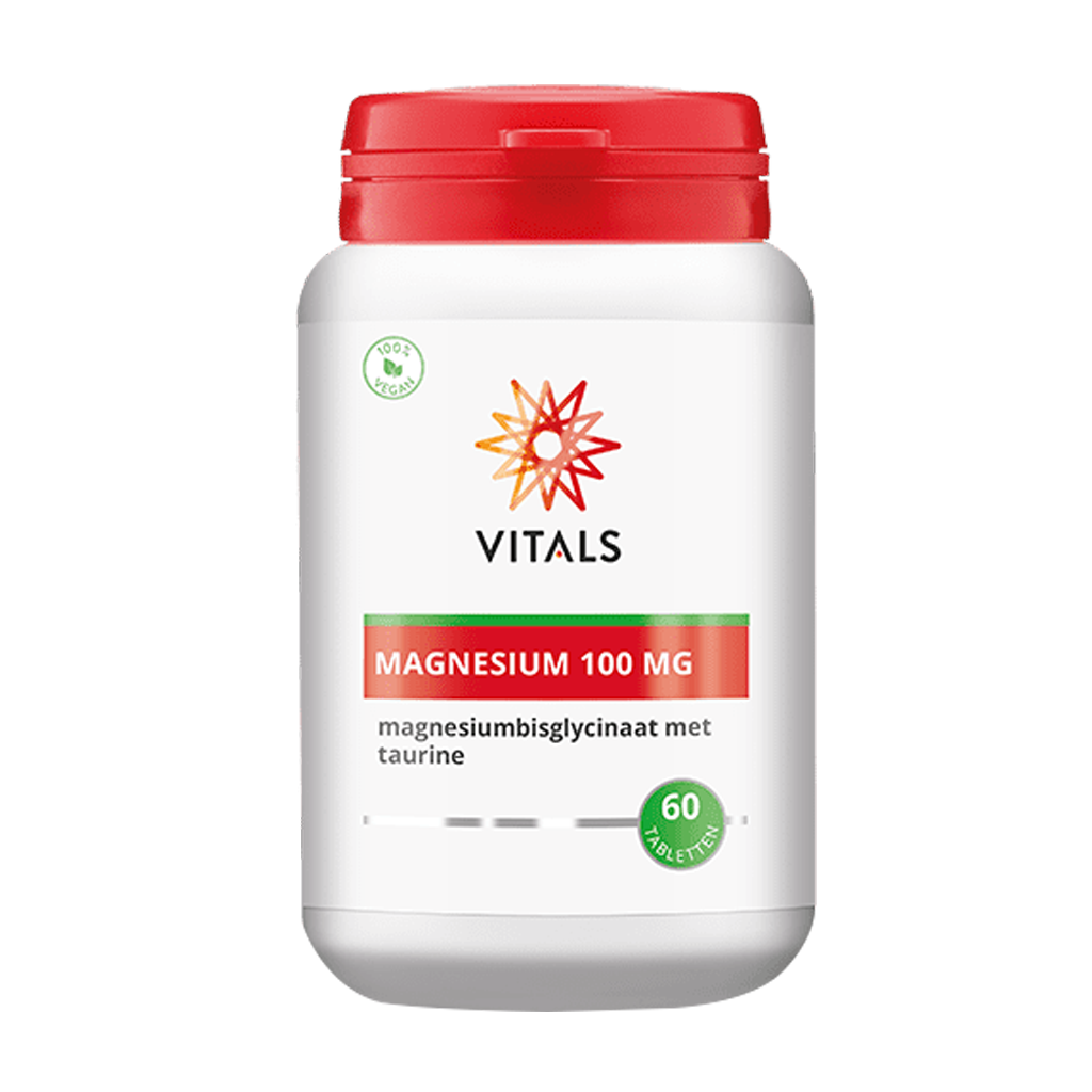 Vitals Magnesium (bisglycinat) 100 mg met Taurin 200 mg