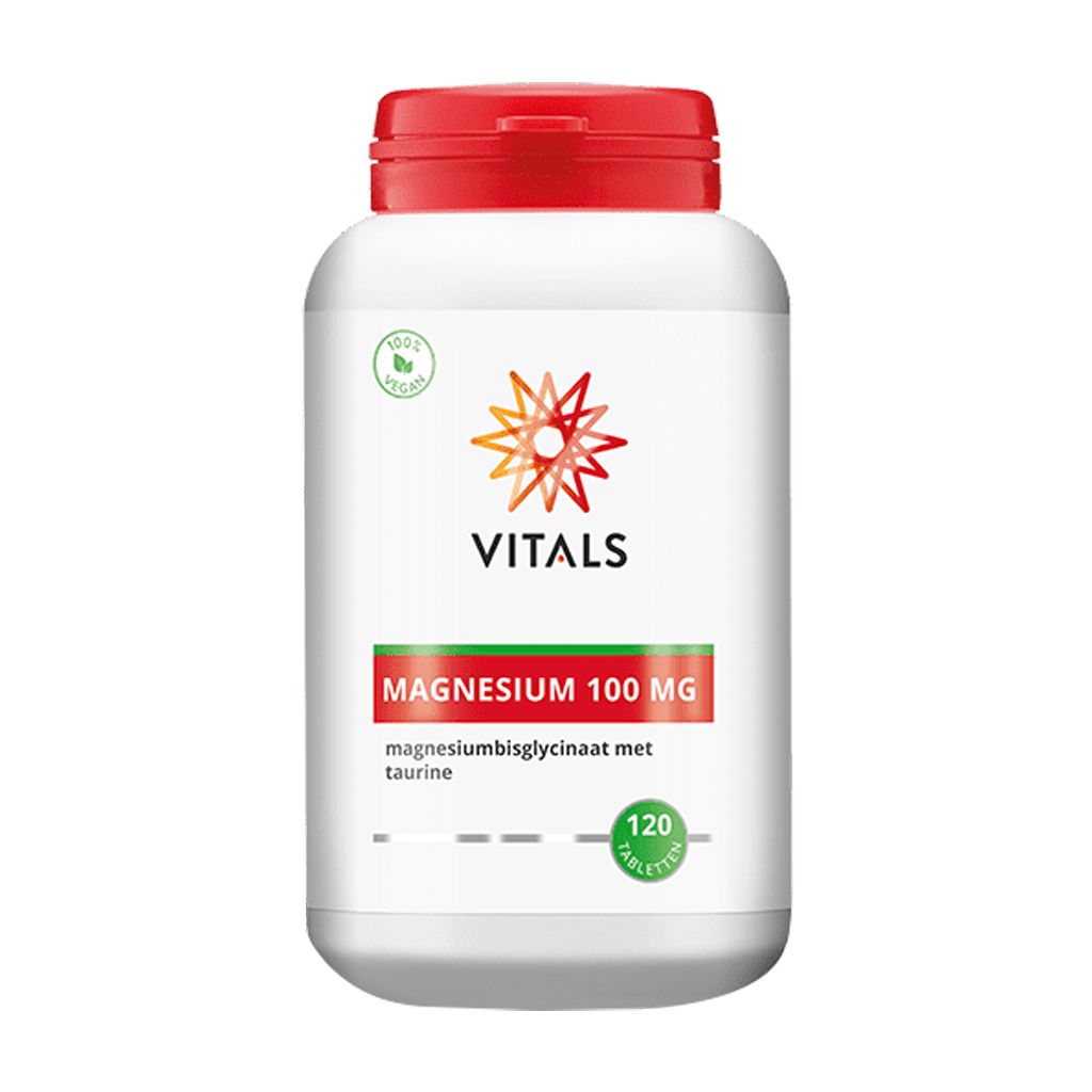 Vitals Magnesium (bisglycinat) 100 mg met Taurin 200 mg