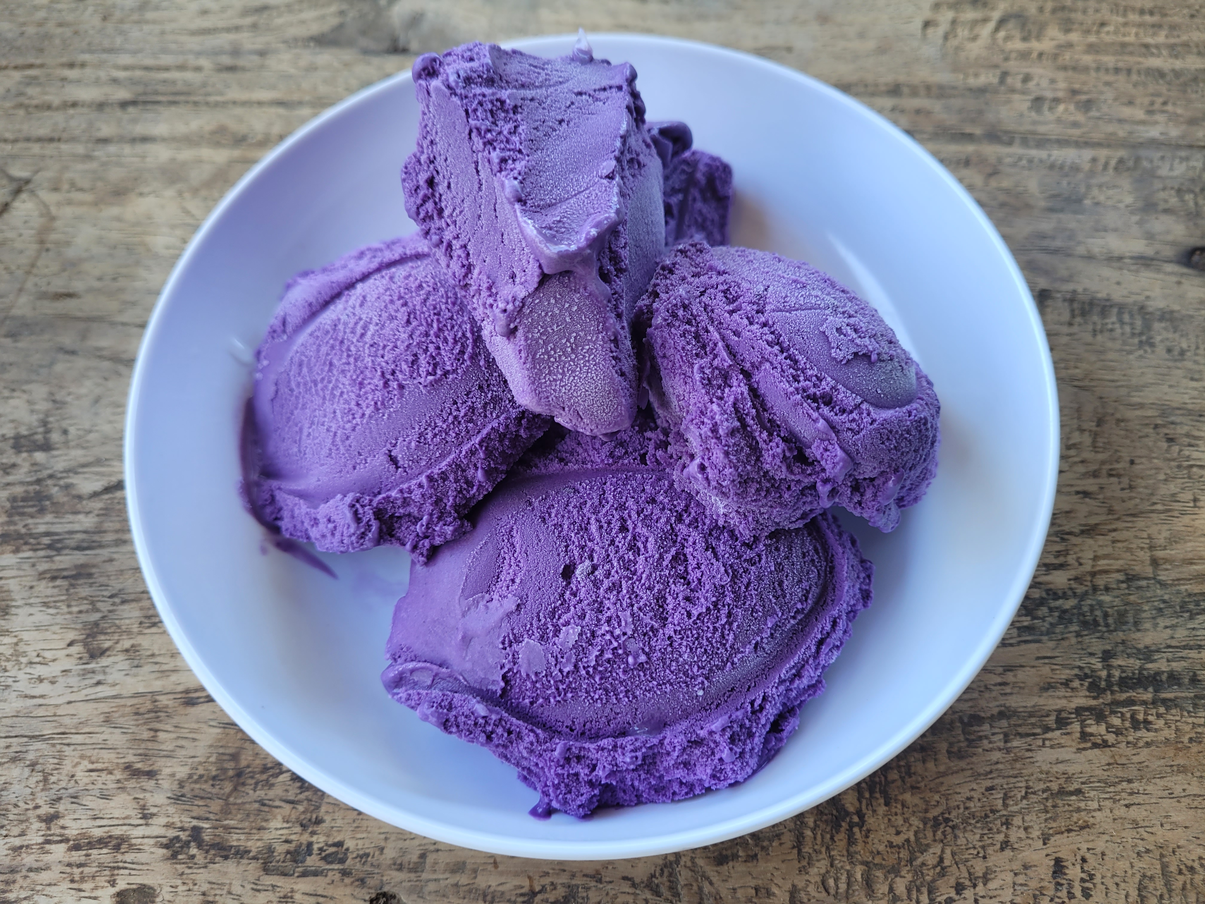 purple sweet potato ice cream